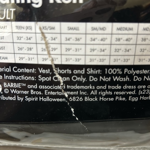 Barbie The Movie Skating Ken costume Men size S - Picture 5 of 6